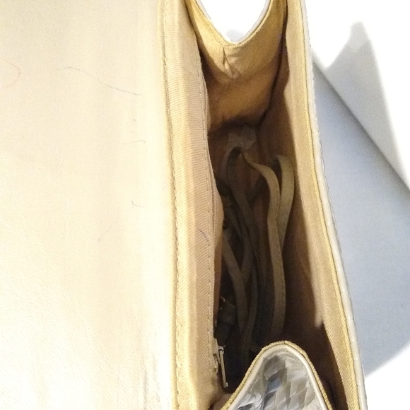 Taupe Vinyl Purse - Picture 3 of 4